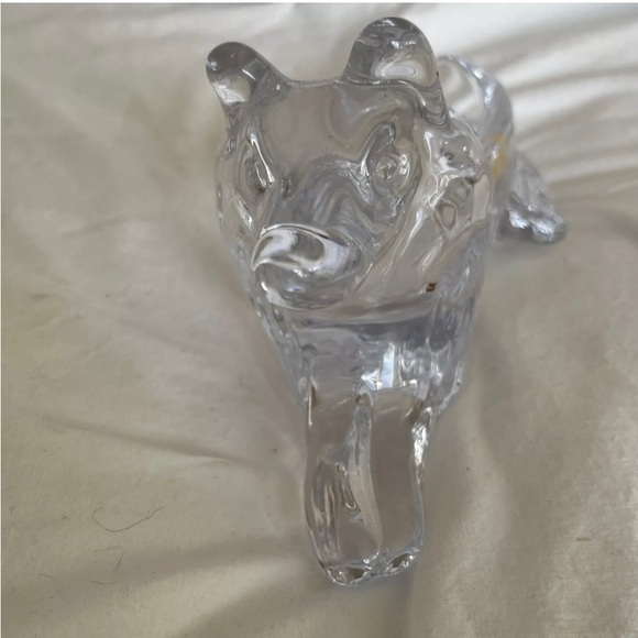 Bayel Hand-Made French Crystal Wolf Ash Tray / Candy Dish - Picture 14 of 14